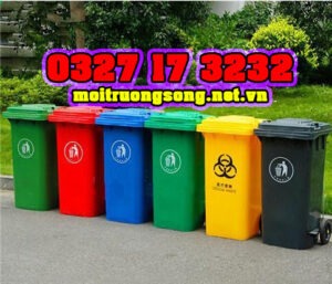 thùng rác 240 lít giá rẻ HCM