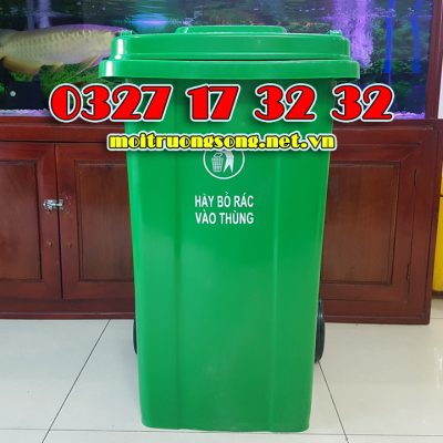 Mẫu thùng rác 100 lít HDPE giá rẻ HCM, HN