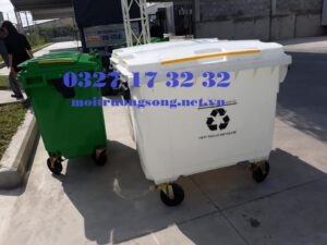 xe thu gom rác tái chế 660l