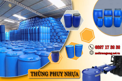 Tổng hợp các kích thước thùng phuy nhựa