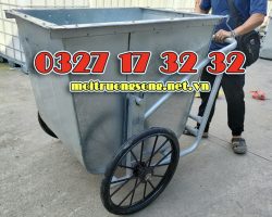 Sỉ lẻ xe gom rác tôn 500 lít
