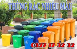 Màu thùng rác nhựa HDPE các loại