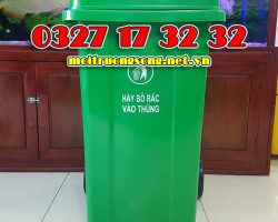 Mẫu thùng rác 100 lít HDPE giá rẻ HCM, HN