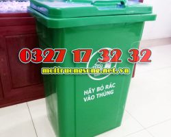 Mẫu thùng rác 90 lít nhựa HDPE