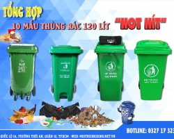 Các loại thùng rác nhựa 120L nên sử dụng