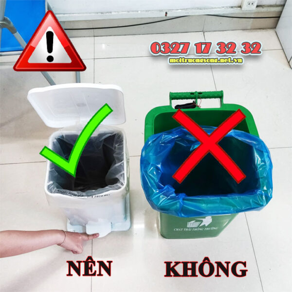 Tổng hợp kích cỡ các loại thùng rác và bao rác y tế - Hướng dẫn