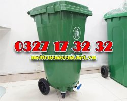 Thùng ủ rác hữu cơ 120 lít có vòi