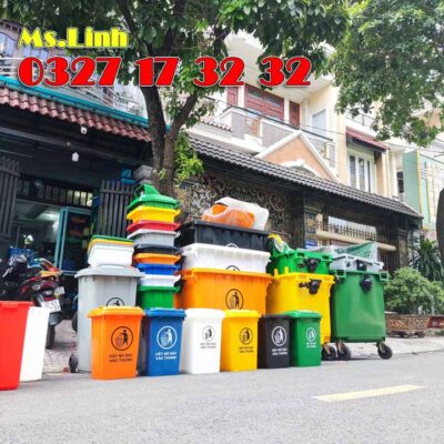 Tải trọng kích thước thùng rác nhựa HDPE