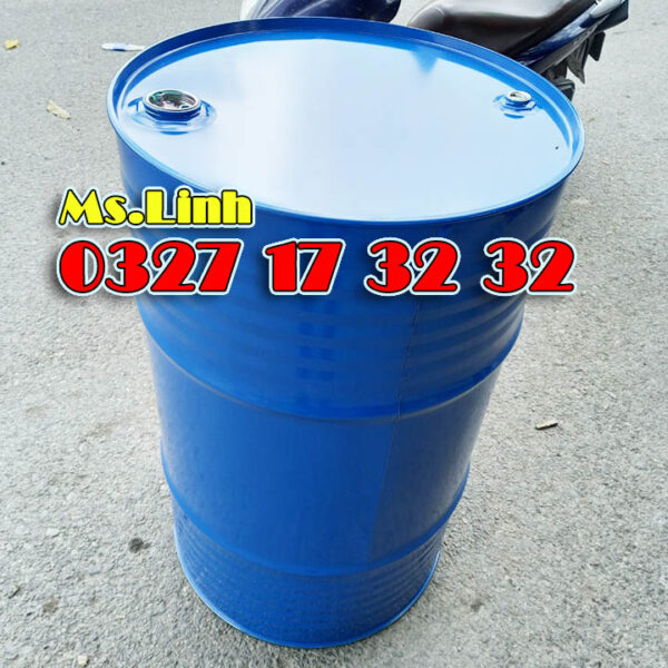 Thùng phuy sắt 200 lít kín - Tráng men epoxy cho thực phẩm [MỚI]