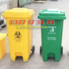 Thùng rác nhựa 120 lít đạp chân y tế