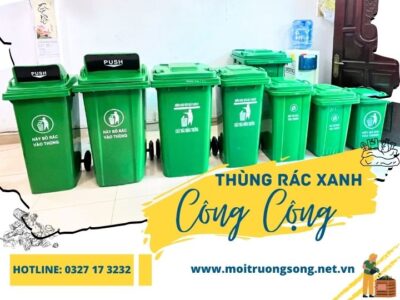 Tại sao thùng rác công cộng có màu xanh