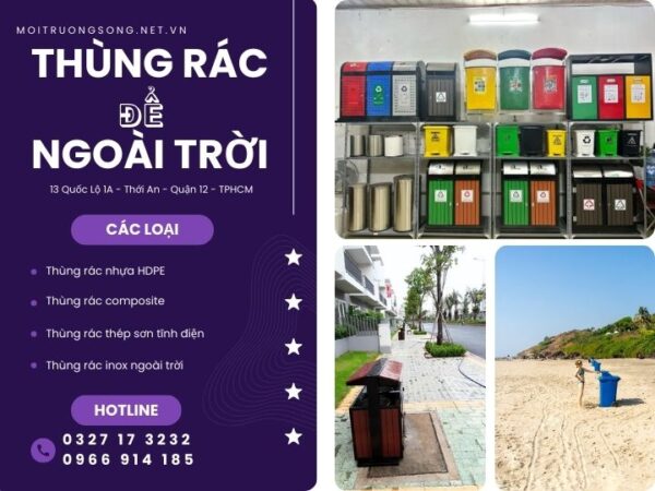 Hướng dẫn mua thùng rác để ngoài tời A-Z