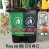 Thùng rác hữu cơ và vô cơ 2 ngăn