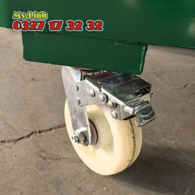 Bánh xe thùng rác 660 lít thép cao cấp