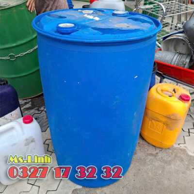 Phi cũ 200l 2 đai kín 2 nắp bé