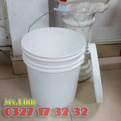 Nắp vỏ thùng sơn nhựa 22 lít trắng