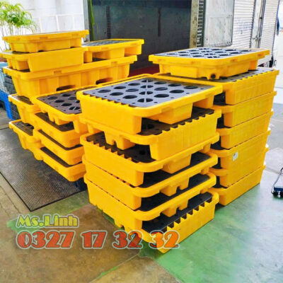 Giá pallet nhựa chống tràn đầu các loại