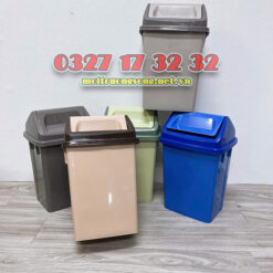 Mẫu thùng rác nắp lật nhỏ nhựa 10 lít