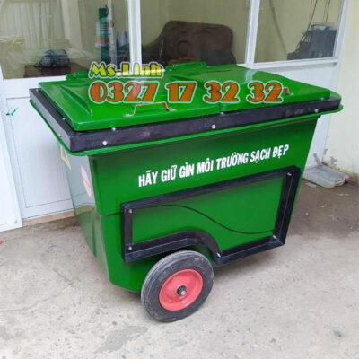 Gia cố khung sắt xe gom rác 3 bánh đặc