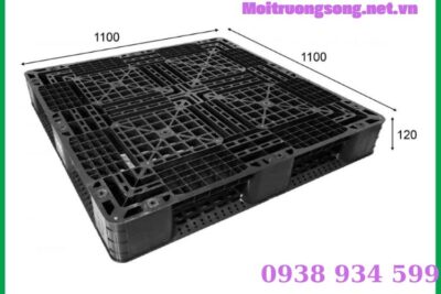 Pallet nhựa đen