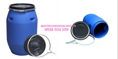 Thùng phuy nhựa 125 lít nắp niềng