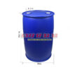 Phuy nhựa 200L kín hóa chất nắp nhỏ
