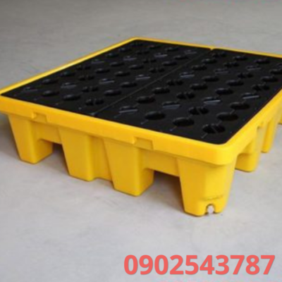 pallet chống tràn thanh cao 4 phuy