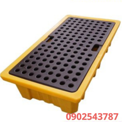 pallet chống tràn thành cao 2 phuy