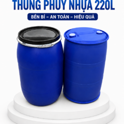 Thùng chứa hóa chất HDPE 220L