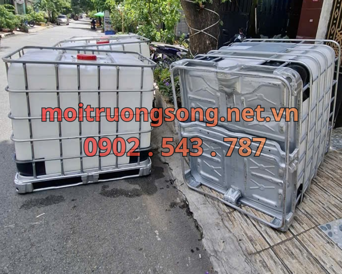 Đế của bồn nhựa 1000L moitruongsong.net.vn