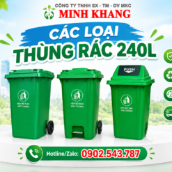 các loại thùng rác 240L
