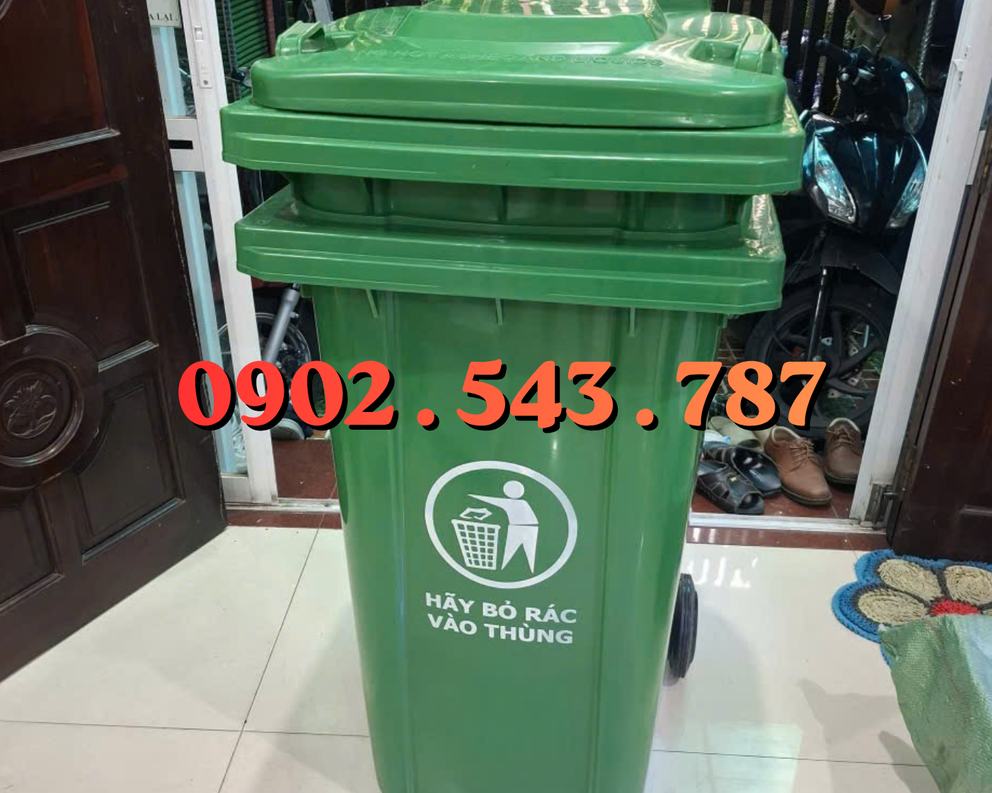 thùng rác 240L vân moitruongsong.net.vn 240L vân 14,5kg