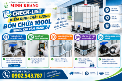 quy trình kiểm tra bồn nhựa 1000L